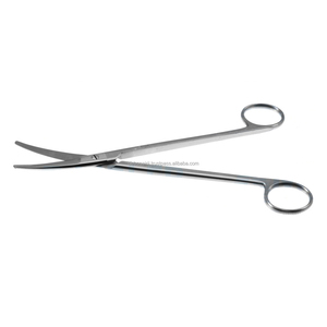 COOley กรรไกรผ่าตัดแบบแมนนวลขนาด4นิ้วปลายมนโค้งใช้ซ้ำได้อุปกรณ์ผ่าตัดทำจากสเตนเลสคลาสได้รับการรับรอง CE - Product Image 3