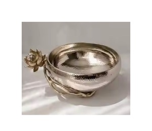 High Quality Royal-Style Metal Salad & Dessert Fruit Serving Bowl for Home Hotel Restaurant Competitive Price Carton Packing - Product Image 1