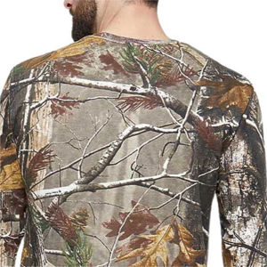 Camisetas de Manga Larga para Hombre, Estilo Urbano, de Alta Calidad, con Estampado de Árbol Real, Ropa de Caza, Camiseta Deportiva - Product Image 4