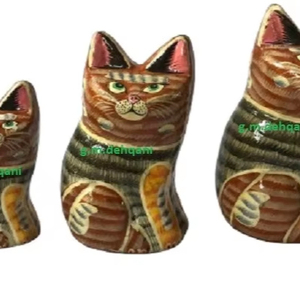 Décoration de Pâques faite à la main, poupée de chat de Pâques faite à la main, poupée de Pâques écologique - Product Image 1