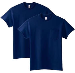 T-shirt en coton en gros avec poche poitrine, doux, respirant, pour usage quotidien, impression personnalisée - Product Image 1