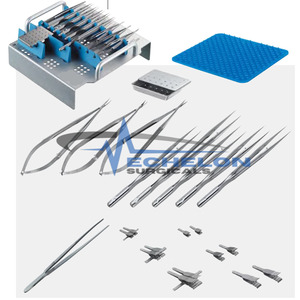 Juego de Instrumentos Básicos para Cirugía de Mano con Mango Redondo, Instrumentos de Microcirugía de Primera Calidad por ECHELON SURGICALS - Product Image 2