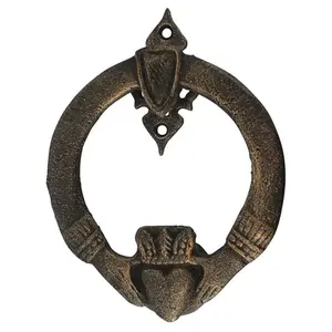 Aldaba de puerta de latón puro con acabado antiguo, diseño moderno duradero para dormitorio, acabado dorado de alta demanda para el hogar, Hotel o Villas - Product Image 5