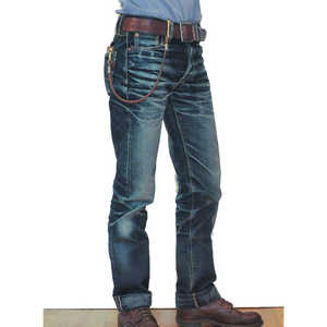 Men High Quality Denim <b>Pants</b> With Custom Logo Print Wholesale Rate High Quality Ruff Denim Jeans for Men - Product Image 2