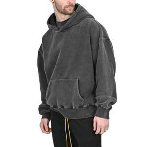 Prix usine unisexe sweats à capuche 300 GSM Premium sweats en gros poids lourd confortable chaud doux sweats à capuche - Product Image 3