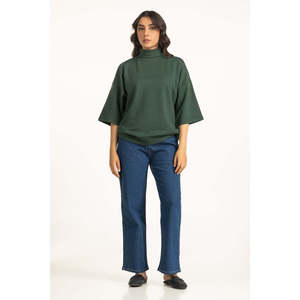 Sweat-shirt tricoté respirant imprimé pour femme, style streetwear, pull à manches courtes, doux, chaud et confortable, automne-hiver, ODM - Product Image 1