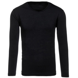 Camiseta de manga larga para hombre, ropa de gimnasio al por mayor de alta calidad, recién llegado, Camisetas hechas a medida con manga larga y cuello redondo para hombre - Product Image 1