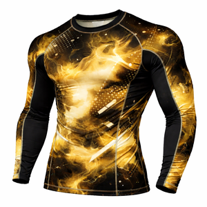 Camiseta de Compresión Unisex de Manga Larga, Diseño de Logotipo Personalizado OEM, Talla Personalizada, Transpirable, de Secado Rápido, UPF50, Ecológica, 180g - Product Image 2