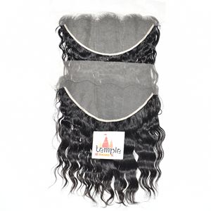 Extensiones de Cabello Humano Vietnamita Virgen Sin Procesar 13*6 Frontal Temple para Mujer, Color Negro Natural, Sin Procesar, Estilo Ondulado - Product Image 3