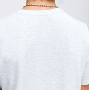 T-shirt à coupe boxy oversize tendance pour homme Épaule délavée lourde avec haut à col en O Style Streetwear - Product Image 5