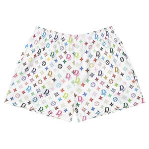 Pantalones cortos de motorista ecológicos de tela reciclada con cintura alta y diseño sin costuras hechos en Pakistán - Product Image 3