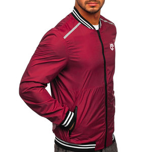 Chaqueta Bomber de Alta Calidad para Hombre, con Cuello Alto, Personalizable, con Cierre, Ligera, Impermeable, Transpirable, Estilo Universitario Más Popular - Product Image 2