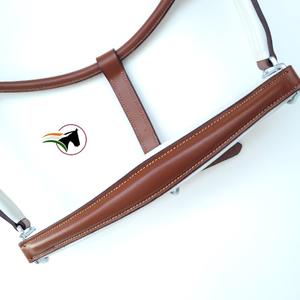 Sillín inglés de alta calidad, Halter de caballo, cuero negro con pieza de nariz cónica acolchada Súper suave, herrajes duraderos - Product Image 1