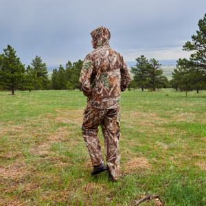 Vestes de bombardier de chasse imperméables confortables isolées-Camo Real-Tree Jungle-Print Salopette Warm-Zipper Jackets pour hommes - Product Image 6