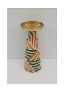 Conception unique dernier luxe de haute qualité en métal bougeoir décalcomanie émail fini pour la décoration intérieure dessus de table décoratif - Product Image 2