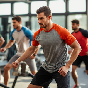 <b>Men</b> <b>Turtleneck</b> Raglan Sleeve Formal Solid Knitted Breathable Sports Training Gym Wear Comfortable OEM Wholesale Supply - Product Image 3