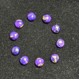 พลอยคิงแมนเทอร์ควอยซ์สีม่วงธรรมชาติทรง 8x8 มม. คุณภาพสูง AAA+ ขนาดสั่งทำได้ สำหรับงาน DIY เครื่องประดับ IBRAHIM GEMS ขั้นต่ำ 100 กรัม - Product Image 3