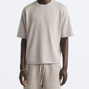 Ensemble de shorts décontractés pour hommes, best-seller, haute qualité, pour l'été, 100% coton éponge, design de logo personnalisé, respirant, service OEM - Product Image 1