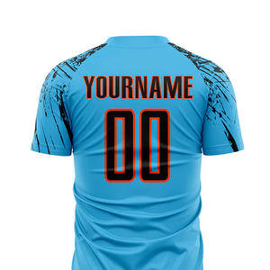 Maillots de football en gros, uniformes de football personnalisés pour équipe, t-shirts d'entraînement en polyester à séchage rapide, vêtements de sport respirants, unis et vierges - Product Image 5