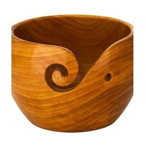 Eco-Friendly Wooden Yarn Bowl for <b>Crochet</b> Work - Product Image 4