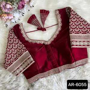 Chemisier en soie à filet brodé de créateur Lehenga Choli Vêtements de fête pour femmes indiennes Vêtements traditionnels indiens et pakistanais Saree - Product Image 2