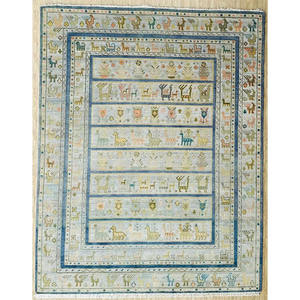 Alfombras Personalizadas de Lana Oushak Beige Mate, Tejidas a Mano, de Pelo Corto, Estilo Vintage, Antideslizantes, Lavables, para el Hogar - Product Image 1