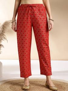 women ethnic Floral Motifs Printed Pure Cotton Kurta With <b>Trousers</b> indian pakistani salwaar kameez <b>suit</b> - Product Image 5