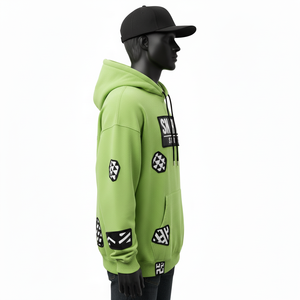 Sweat-shirts à capuche en molleton brodés pour hommes, design personnalisé, vente en gros, lavage à l'acide, patchs en PVC, meilleure qualité, prix bas - Product Image 3