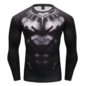 Chemises de Compression à manches longues pour hommes, protection contre les éruptions cutanées à séchage rapide, Rashguard MMA, protection contre les éruptions cutanées par Sublimation personnalisée - Product Image 2