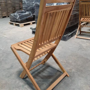 Rustic Acacia Wood <b>Folding</b> <b>Chair</b> Waterproof Patio Deck Garden Lounge - Product Image 1