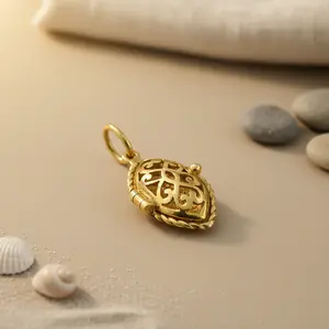 Pendentif en filigrane plaqué or fin pour cadeau de bijoux pour femmes - Product Image 1
