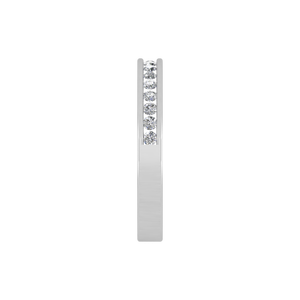 Anillo fino de moissanita VVS original para mujer, Ajuste de canal de diamante de Plata de Ley 925 para compromiso, aniversario, joyería OEM - Product Image 2