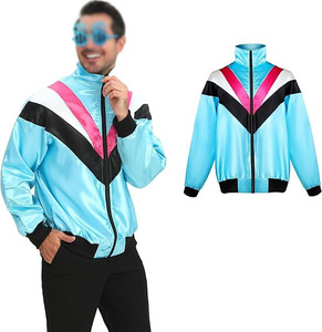 Chaqueta Universitaria Deportiva de Estilo Casual para Hombre, Chaqueta Varsity de Satén Blanca Completa para Hombre - Product Image 2