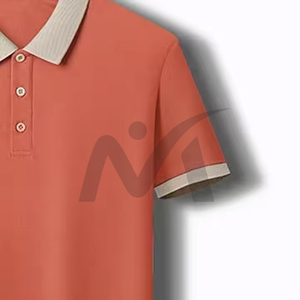 Polo para hombre al por mayor, Camiseta cómoda transpirable de secado rápido de manga corta de algodón con logotipo personalizado para trabajo, golf y ropa informal - Product Image 4