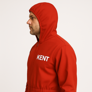 Traje protector de cuerpo completo personalizado con capucha reutilizable de tela con memoria Cierre de cremallera Resistente al polvo Ropa DE TRABAJO Overol de pintura - Product Image 5