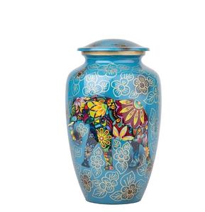 Urna tallada floral hecha a mano para cenizas humanas Gran cremación personalizada Cenizas de perros hechas a mano - Product Image 4