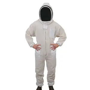 Traje ventilado de algodón para mantener abejas, traje de apicultura, ropa de protección profesional para apicultor, trajes de apicultura de fábrica