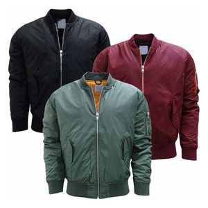 Blouson aviateur léger pour hommes personnalisable avec votre propre logo sur le devant Toile Matériau Service OEM disponible - Product Image 6
