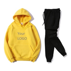 Ensembles sweats à capuche et joggeurs de sport d'entraînement avec logo et design personnalisés en coton éponge français de haute qualité pour hommes - Product Image 5