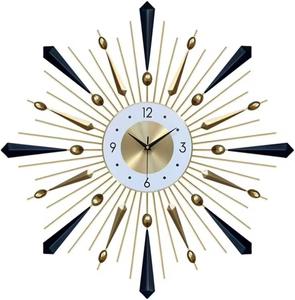 Reloj de pared de Metal nórdico de moda, reloj de pared colgante de Metal de cuarzo, reloj de pared de cristal de diseño moderno Simple - Product Image 2
