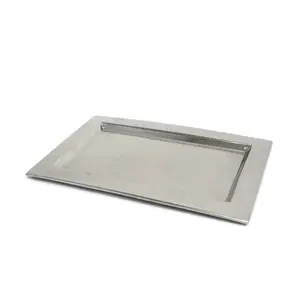 Plateau décoratif de mariage de Noël personnalisé le plus vendu fabriqué à la main en aluminium frais Mandala gravé servant de l'artisanat en métal - Product Image 6