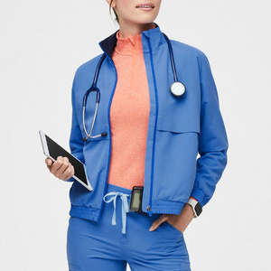 Chaqueta Médica para Mujer, de Alta Calidad, Ligera, Tejido Elástico Suave, Cierre Completo, Bolsillo Funcional para Uso Diario - Product Image 2