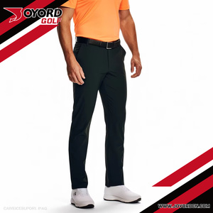 ... Pantalones de golf atléticos ajustados para hombre con Material elástico de tela suave y diseño moderno para el trabajo diario - Product Image 5
