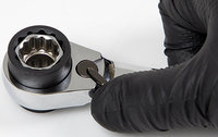 Llave de Trinquete Reversible 8 en 1 de 90 Dientes, Doble Extremo, Métrica, OEM, Acero al Cromo Vanadio HRC46-50, Acabado Espejo, Mango Recto