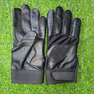 Gants de frappeur de baseball personnalisés de meilleure qualité en cuir léger et durable avec fermeture à crochet et boucle - Product Image 3