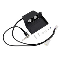 Ventilateur de refroidissement pour contrôleur de moto électrique tout-terrain JFGRACING, double ventilateur ABS avec guide d'air étendu et interrupteur marche/arrêt pour Surron Ultra Bee