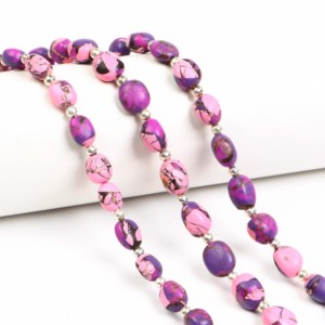 Cuentas de turquesa Mohave rosa AAA lisas en forma de pepita, cuentas de turquesa para la fabricación de joyas, piedras preciosas sueltas de proveedor mayorista indio - Product Image 3