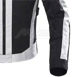 Motorcycle Riding Jacket for Men Breathable Textile and Reflective <b>Strips</b> Motorbike Jacket - Product Image 5