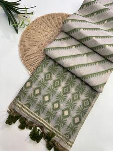 เสื้อเบลาส์สำหรับผู้หญิงชุดปาร์ตี้งานแต่งงานสุดพิเศษสำหรับผู้หญิงผ้าส่าหรีคอตตอนเนื้อนุ่มบูติกอินเดีย - Product Image 2