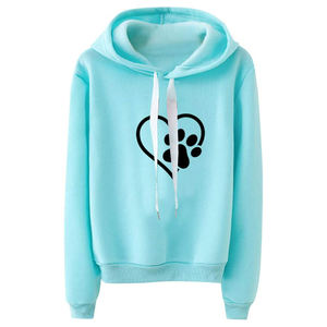 OEM de alta calidad de algodón polar impreso sudaderas de manga larga Mujer pulóver con capucha de invierno de gran tamaño de diseño Casual sólido - Product Image 6